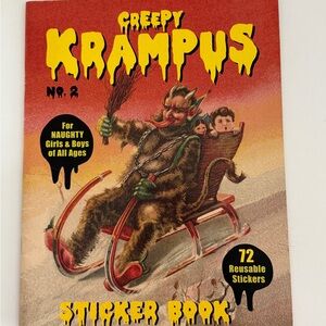 Creepy Krampus Sticker Book